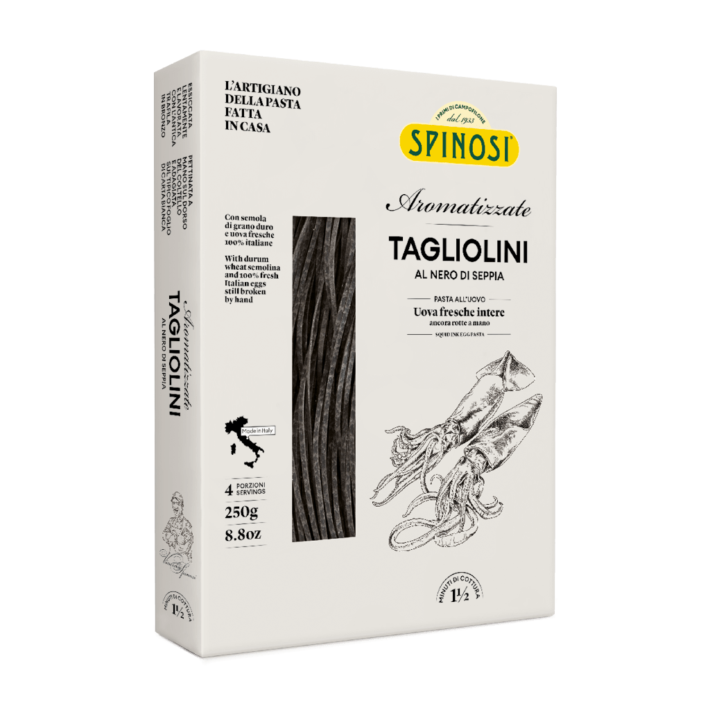 Tagliolini with Squid Ink - Spinosi Spinosi - Dried Pasta 250g @Mercato Gourmet | Your Italian Gourmet Supermarket