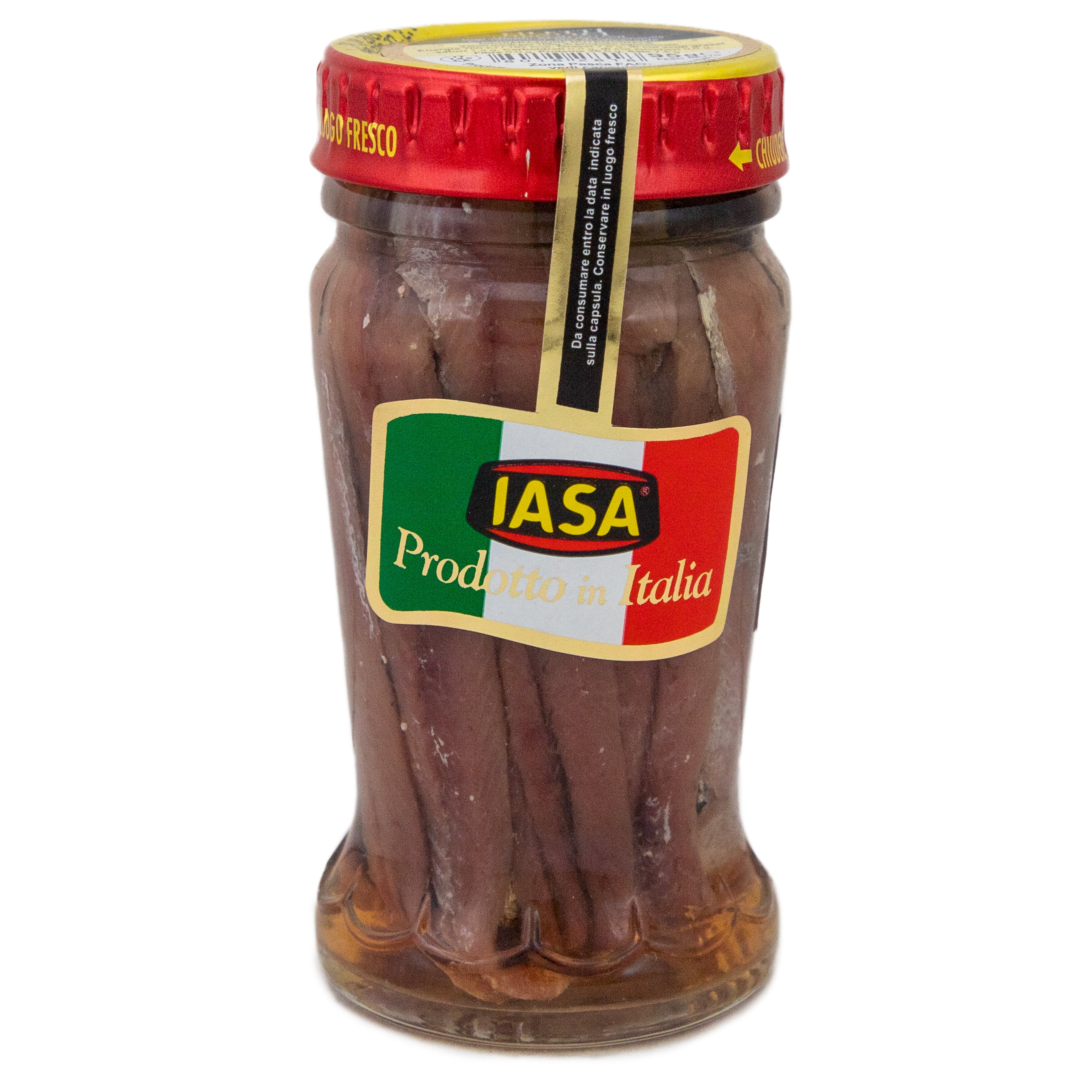 Anchovy Fillets in Olive Oil - Iasa IASA - Packaged Seafood 95g @Mercato Gourmet | Your Italian Gourmet Supermarket