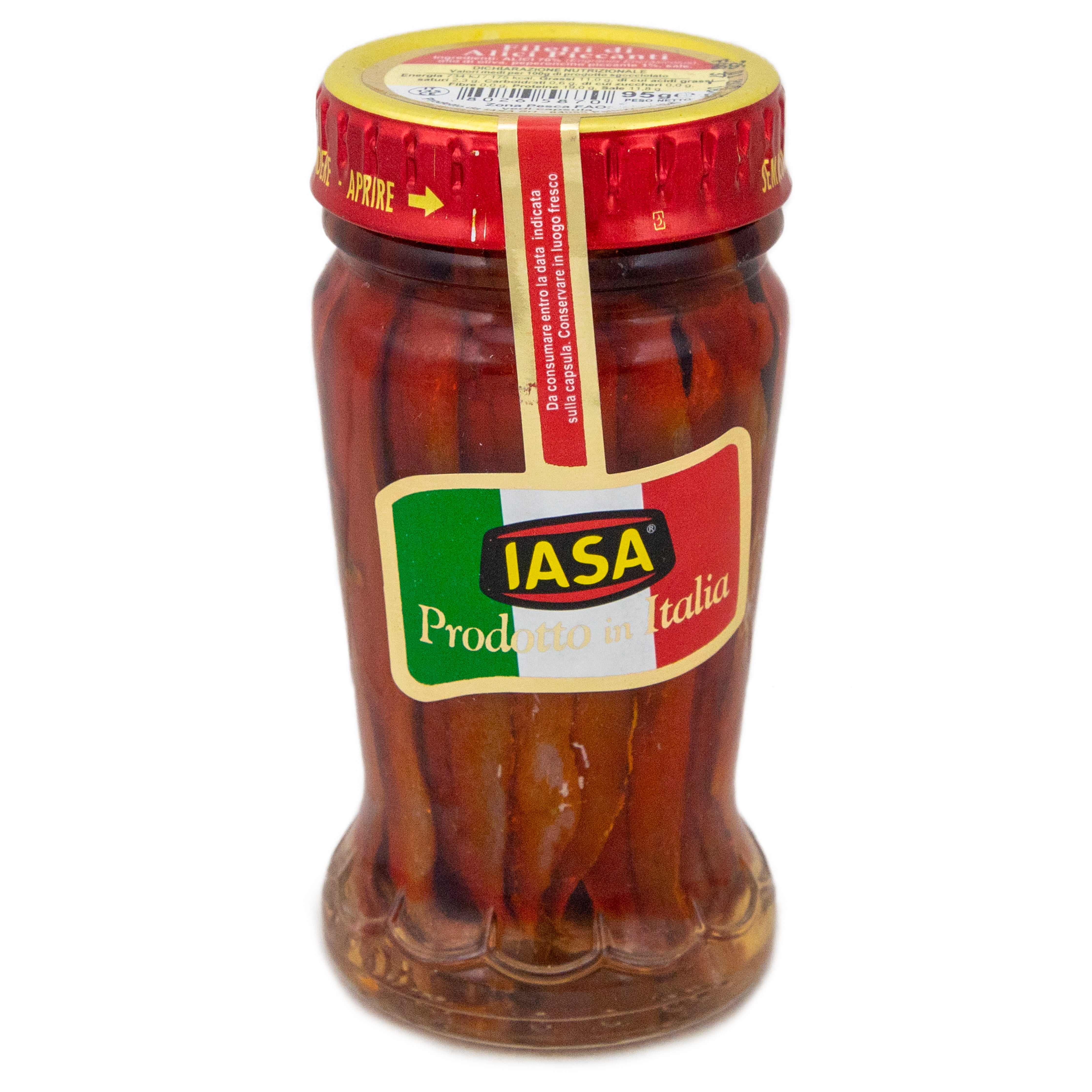 Spicy Anchovy Fillets in oil - Iasa IASA - Packaged Seafood @Mercato Gourmet | Your Italian Gourmet Supermarket