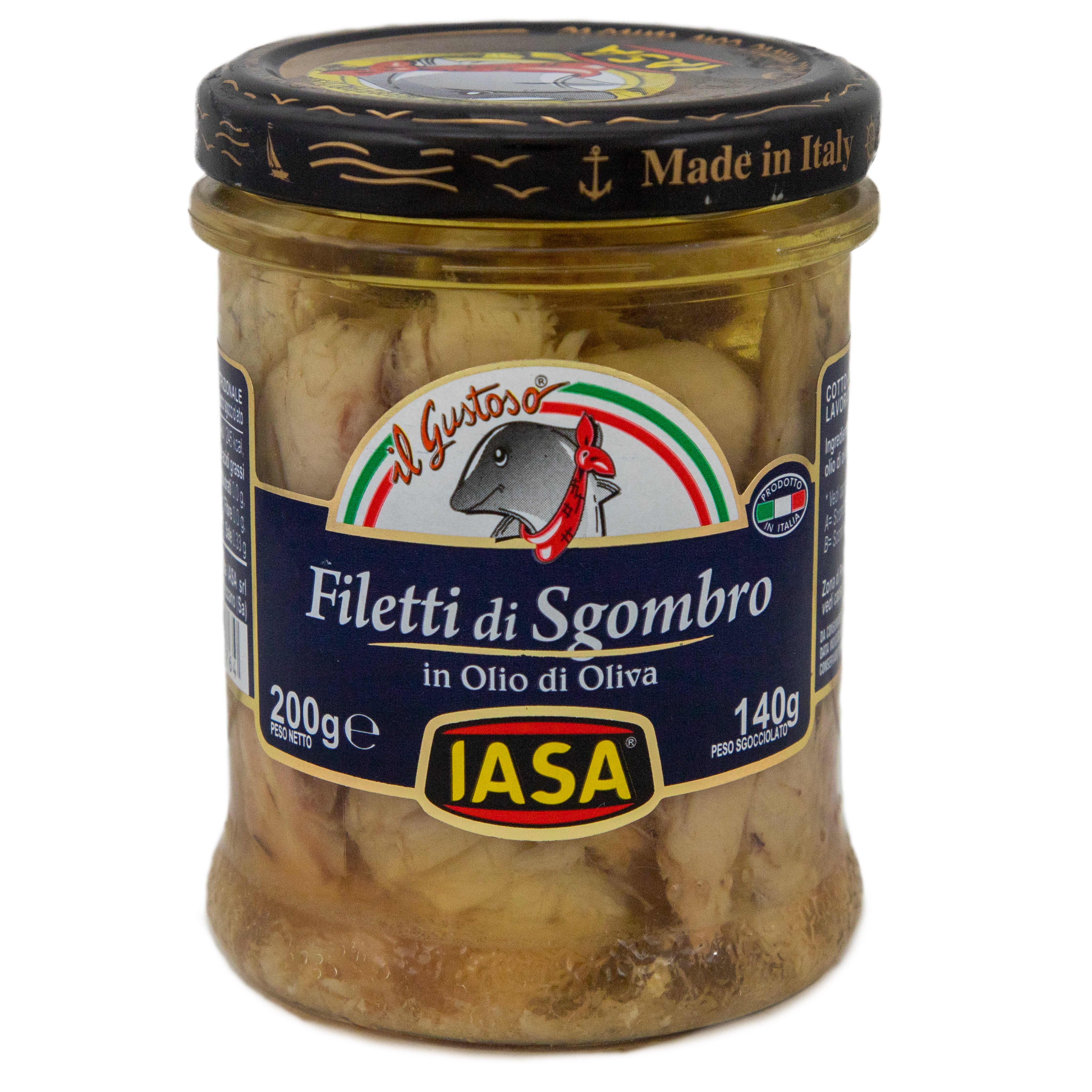 Mackerel Fillets in Olive Oil IASA - Packaged Seafood @Mercato Gourmet | Your Italian Gourmet Supermarket