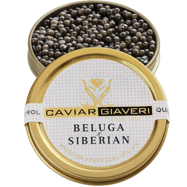 Beluga Siberian - Caviar Giaveri 30/50/100g Caviar Giaveri - Caviar 30g @Mercato Gourmet | Your Italian Gourmet Supermarket