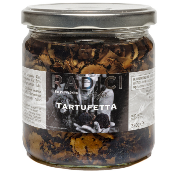 Sliced Black Truffle in Sunflower Oil 320g - Radici Mercato Gourmet - Truffle & Mushrooms @Mercato Gourmet | Your Italian Gourmet Supermarket