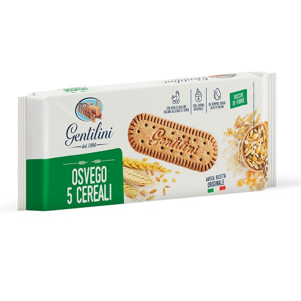 Osvego Biscuits - 5 Cereali Gentilini - Confectionery 250g @Mercato Gourmet | Your Italian Gourmet Supermarket