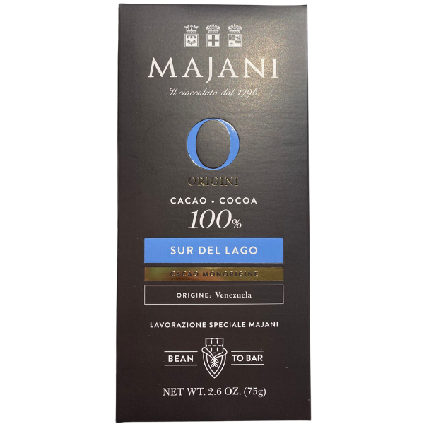 Gluten Free Special Dark Chocolate Bar 100% Sur del Lago - Majani